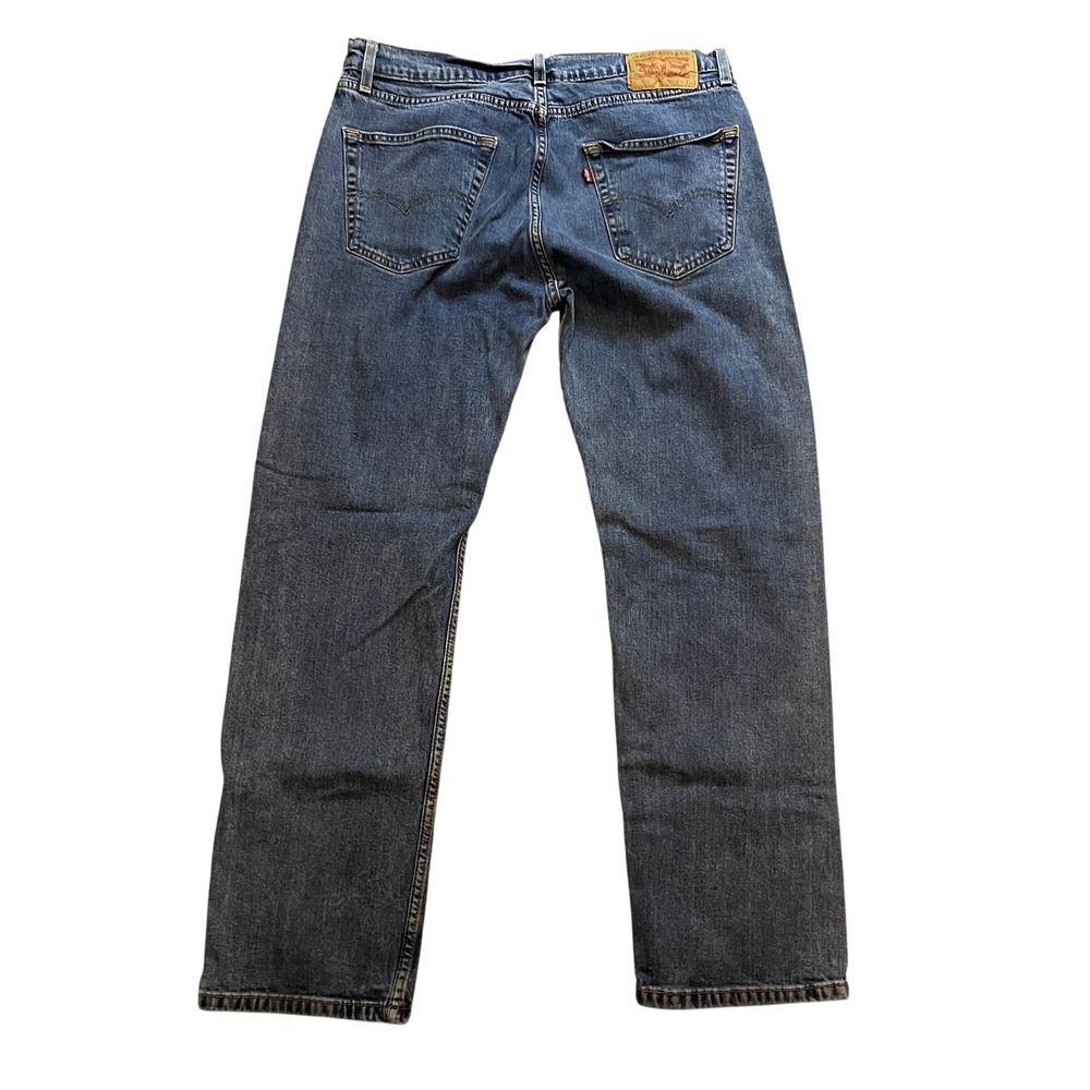Levis 505 Regular Fit Straight Leg Jeans Medium Wash Blue Denim Mens 34x30